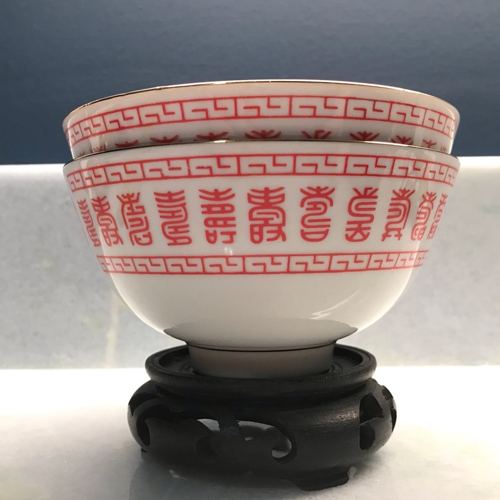 2 Vintage Rice Bowls R.O.C.